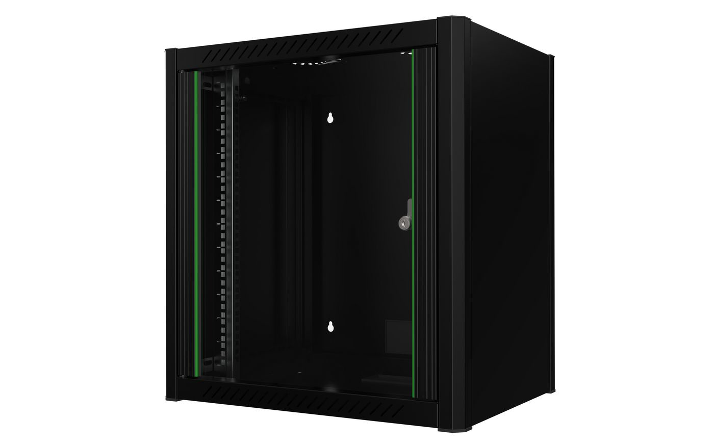 Lanview RWM12U45BL rack cabinet 12U Wall mounted rack Black – image 1