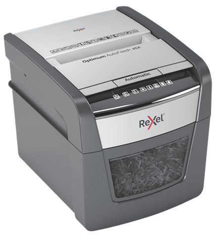 Rexel Optimum AutoFeed 45X Automatischer Aktenvernichter Partikelschnitt P4 – Foto 5 von 7