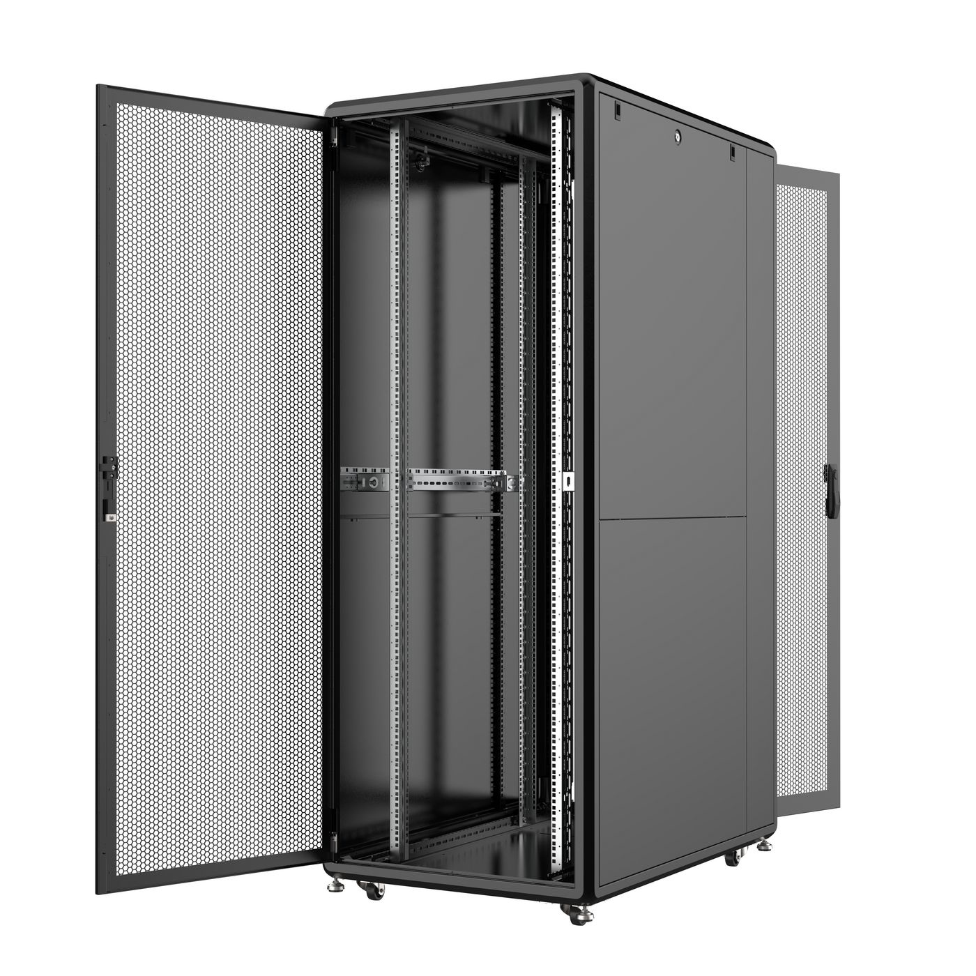 Lanview RSL42U812BL rack cabinet 42U Freestanding rack Black – image 2