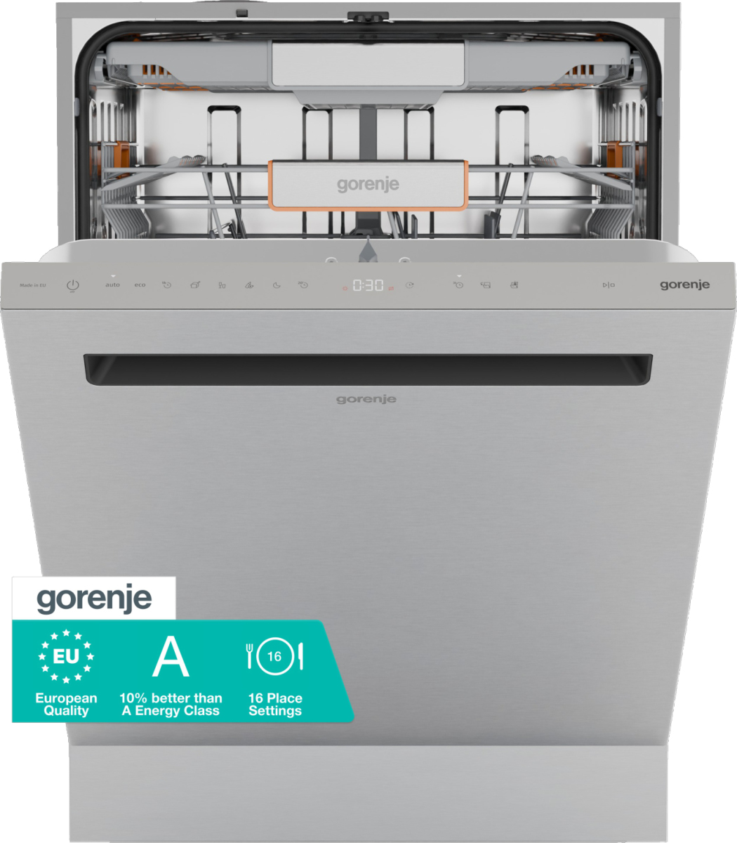 Gorenje Denna integrerade diskmaskin för underbyggnad har plats för upp till 16 kuverter i en tyst och energieffektiv design som smälter in sömlöst i köket. Med – image 1