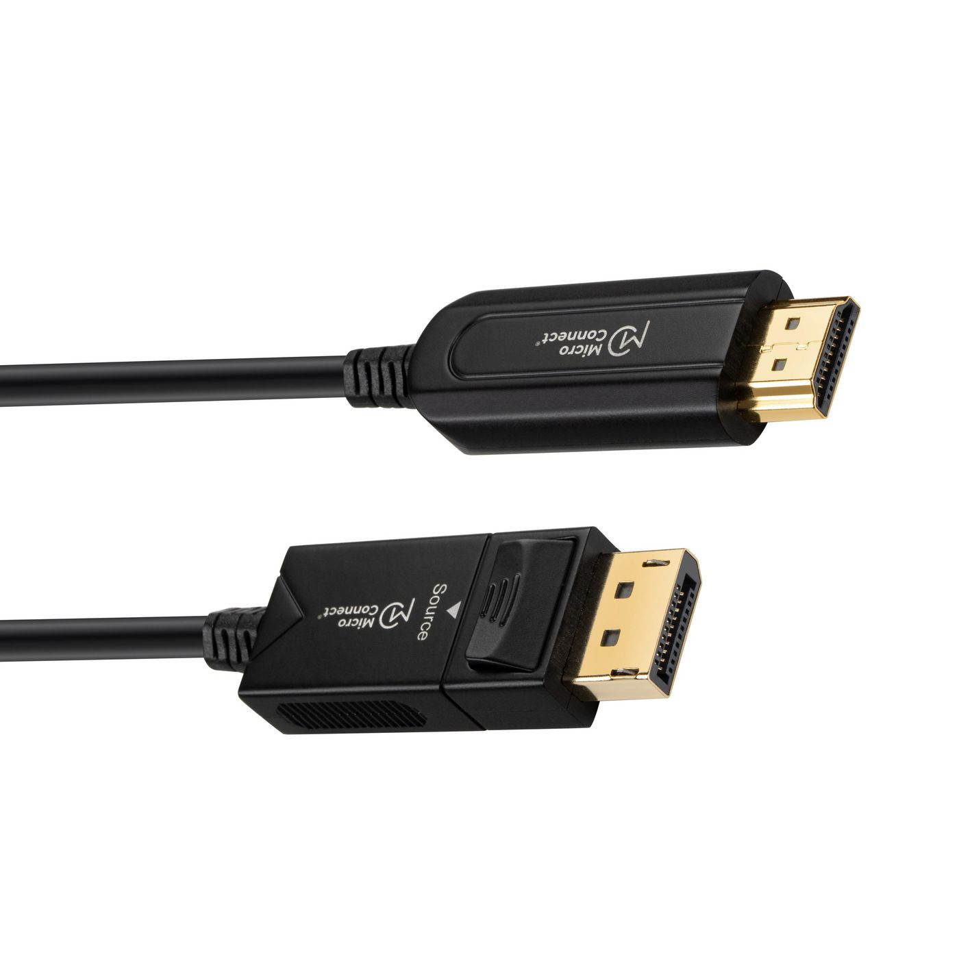 Resim Microconnect DP-HDMI-1500V1.4OP 15m DisplayPort 1.4 - HDMI 2.0 Görüntü Kablosu Adaptörü