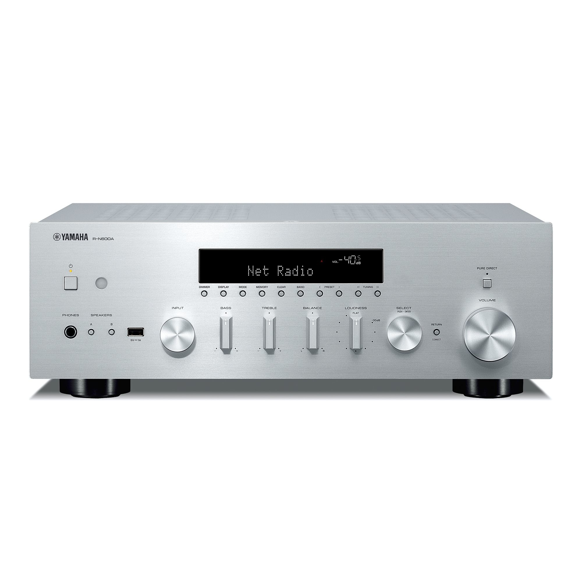 Yamaha R-N600A 80 W Silber