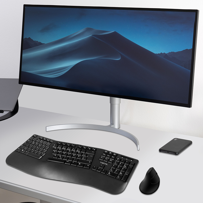 LogiLink ID0211 keyboard Mouse included Universal RF Wireless QWERTZ German Black – image 6
