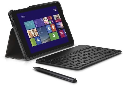 Dell 580-ABUX mobile device keyboard QWERTZ Bluetooth Black