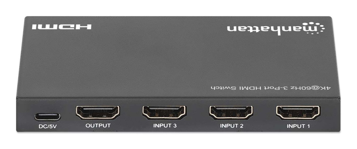 MANHATTAN 4K 60Hz 3-Port HDMI-Switch