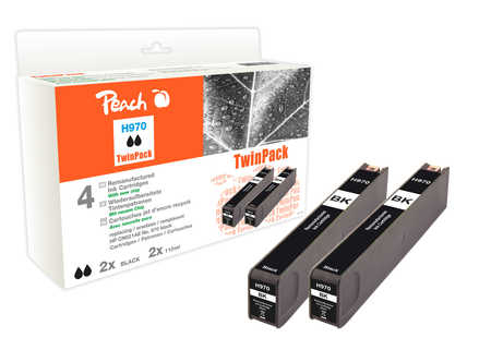 Peach 0F320090 ink cartridge 2 pc(s) Compatible Standard Yield Black
