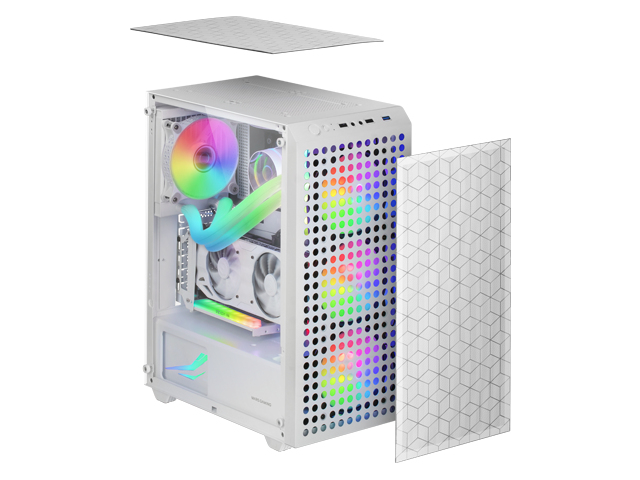 Mars Gaming MC-MAG Midi Tower White image 2