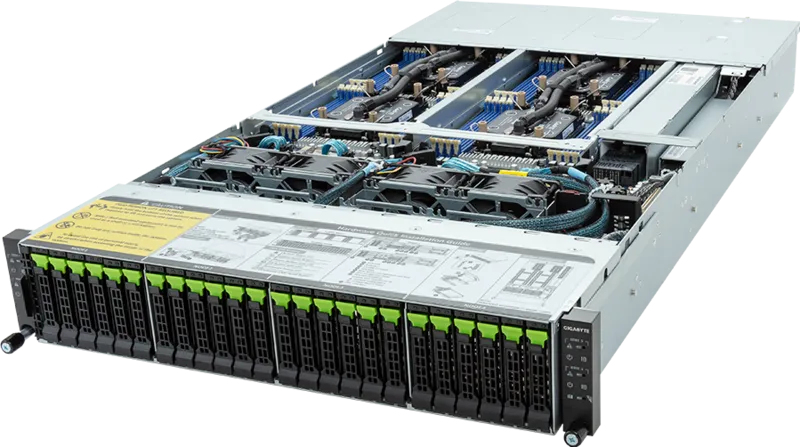 GIGABYTE H263-S62-LAW1 Intel C741 LGA 4677 (Socket E) Rack (2U) Black, Steel – image 2
