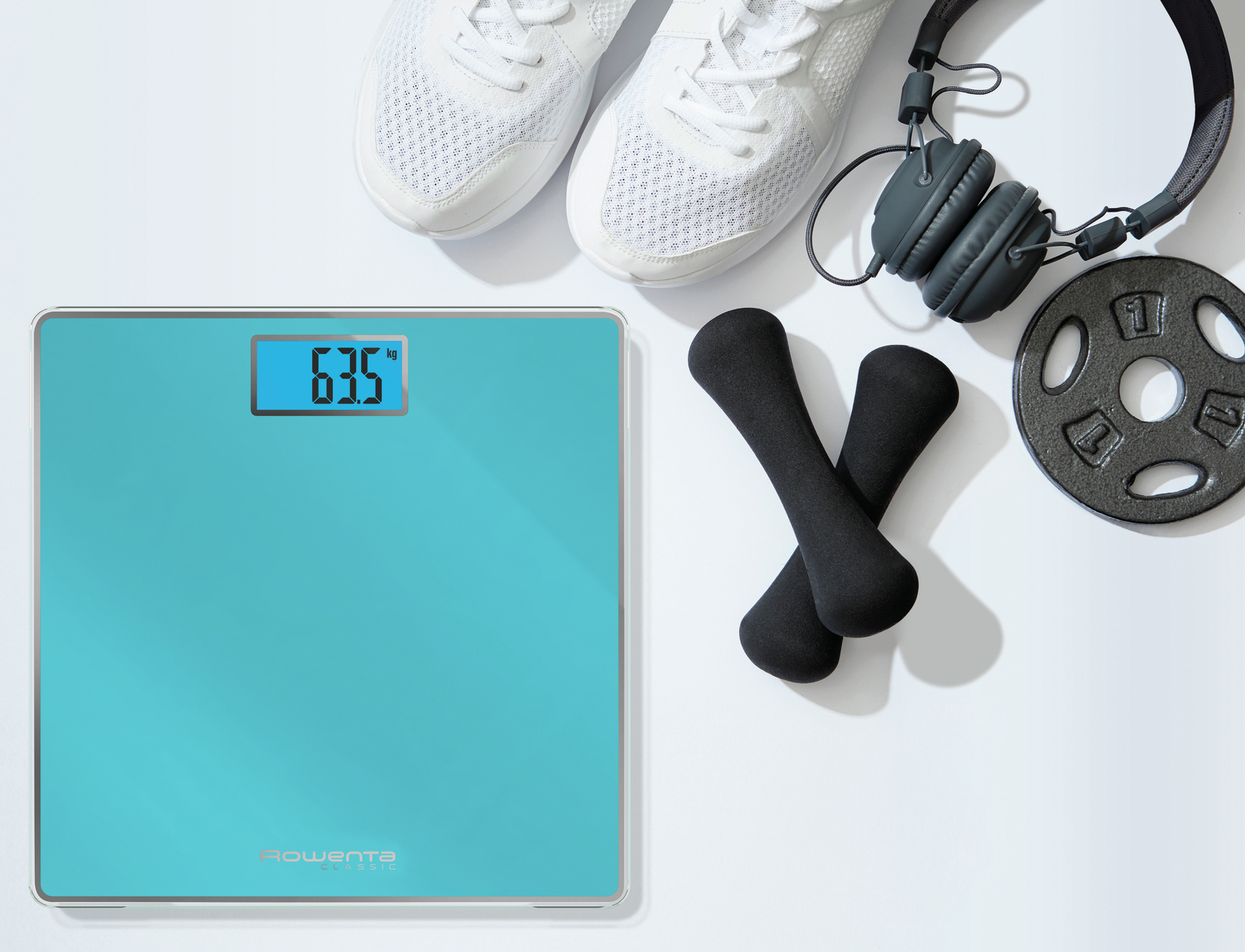 Rowenta Classic BS1503 Square Turquoise Electronic personal scale – image 5
