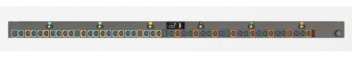 Vertiv Geist MNS3EHW1-48MI13-3TL56A0A10-S-A power distribution unit (PDU) 48 AC outlet(s) 0U Black