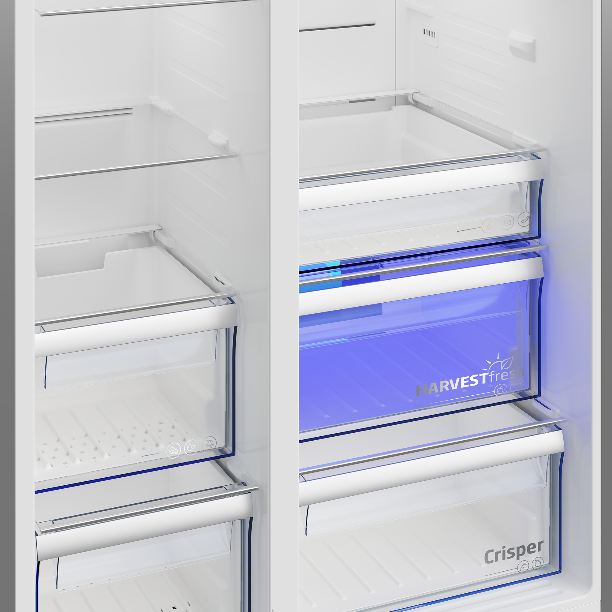 Beko GN162341XBN side-by-side refrigerator Freestanding – image 7
