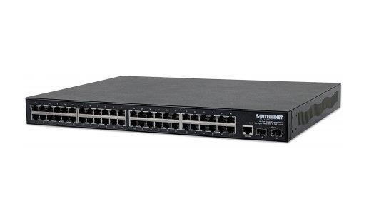 Intellinet 561112 network switch Managed L2+ Gigabit Ethernet (10/100/1000) Power over Ethernet (PoE) Black – image 2