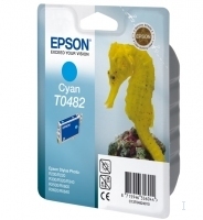 Epson T0482 Cyan Ink Cartridge (Seahorse)