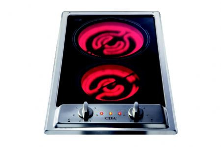 CDA HCC360SS hob Stainless steel Built-in Ceramic hob 2 zone(s)