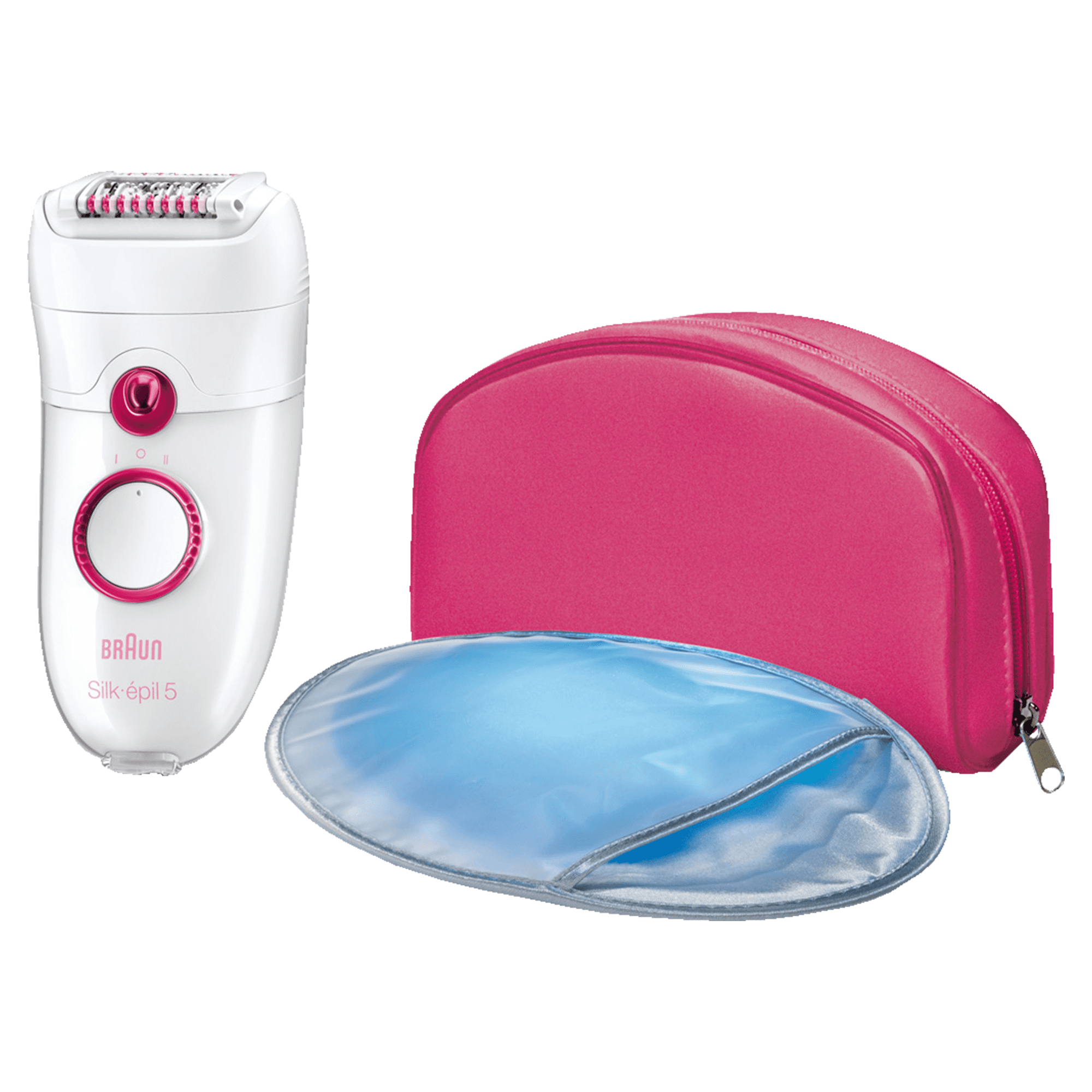 Braun Silk-épil 5 81421516 epilator 40 tweezers Pink, White – image 3