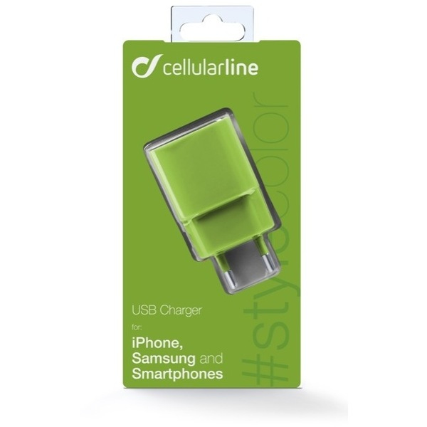 Cellularline 36891 mobile device charger Smartphone, Tablet Green AC Indoor – image 2