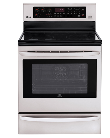 LG LRE6385ST cooker Freestanding cooker Electric Stainless steel – image 1
