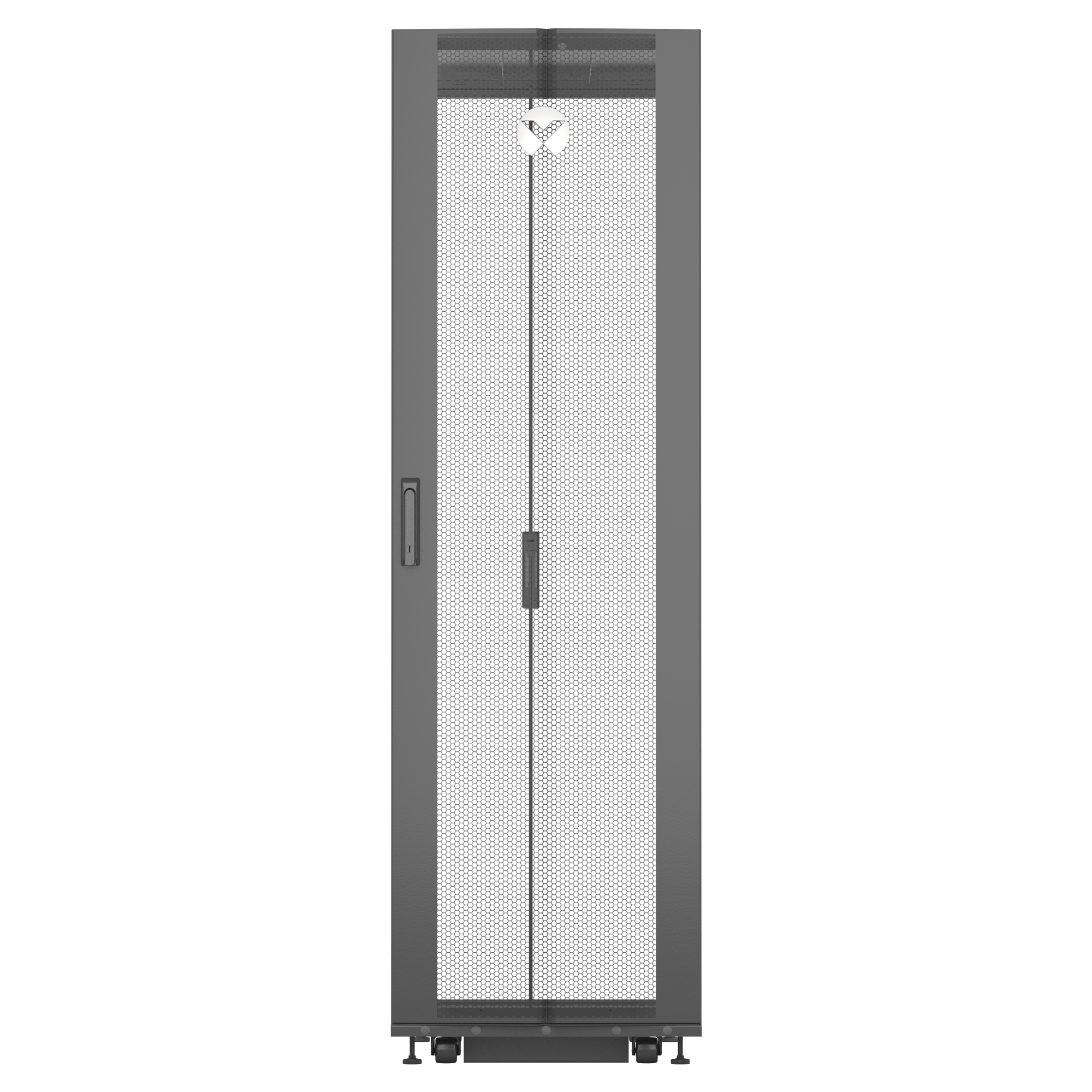 Vertiv VR3300 rack cabinet 42U Freestanding rack Black, Transparent – image 5