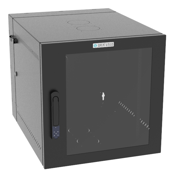 Vertiv VR Rack GL24WMCMP-B-SE-00-00 cabinet 12U Wall mounted Black
