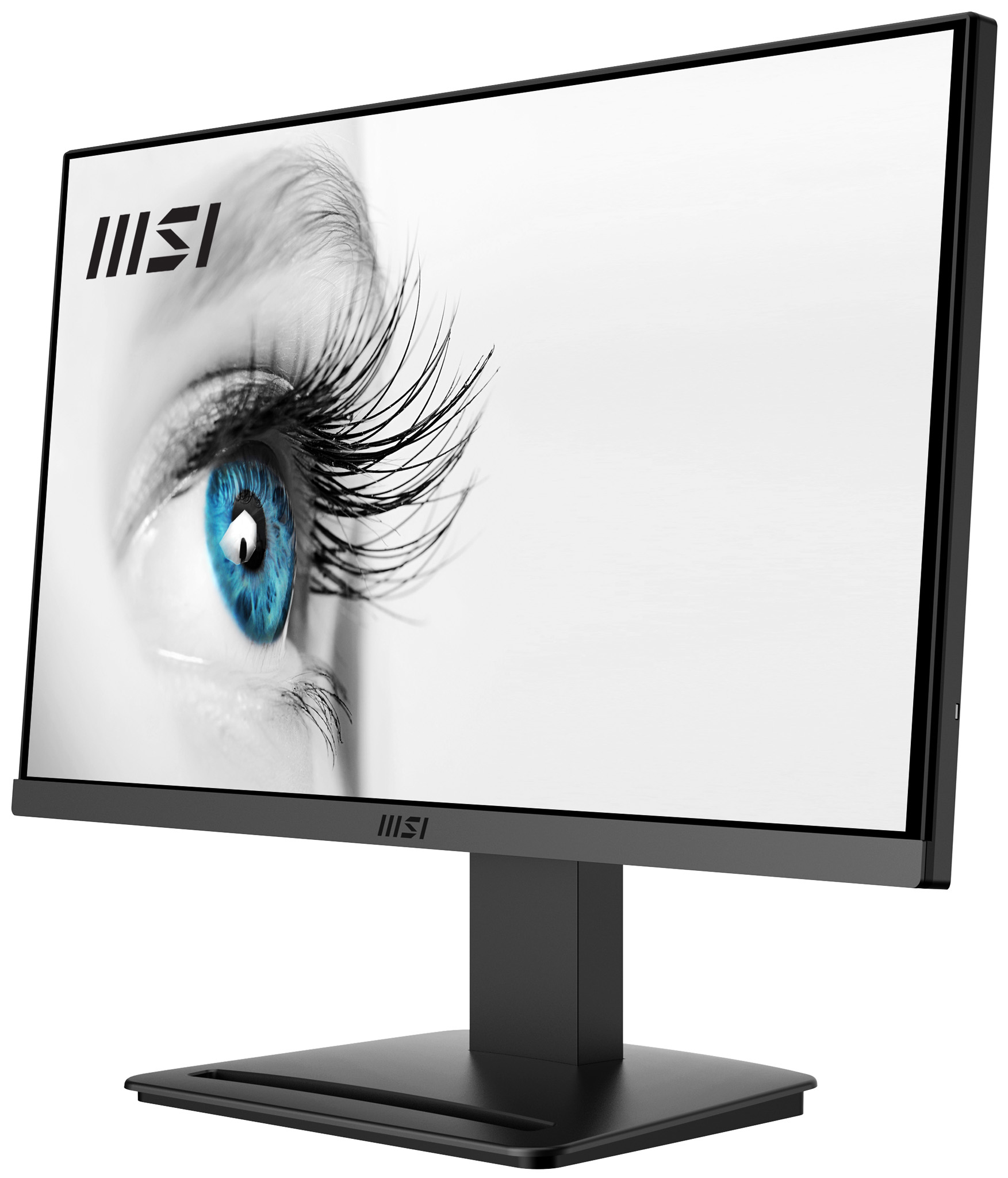 MSI Pro MP223 22.3 Inch Monitor, Full HD (1920 x 1080), 100Hz, VA, 4ms, FreeSync, HDMI, VGA, Anti-Glare, Anti-Flicker, Less Blue light, TÜV Certified, VESA, Kensington, Black image 7