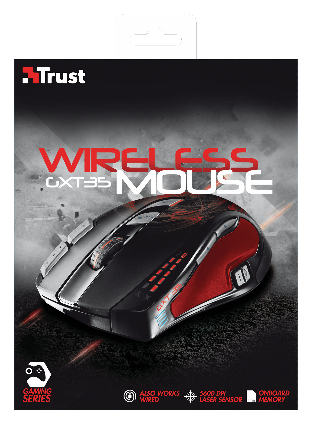Trust 18471 mouse Gaming RF Wireless Laser 5600 DPI – image 5