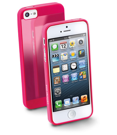 Cellularline GUMMYSLIMIPHONE5P mobile phone case Cover Pink