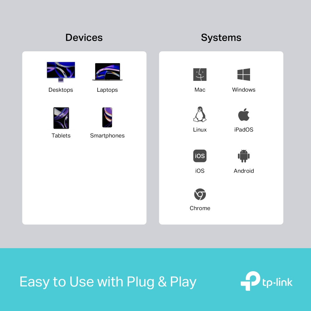 TP-Link UH5020C interface hub USB Type-C 5000 Mbit/s Grey – image 9