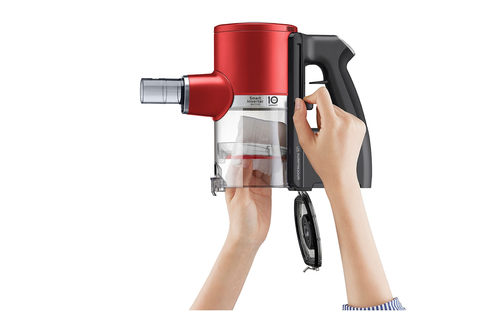 LG A9K-SLIM1R stick vacuum/electric broom 2-in-1 stick vacuum Battery Dry HEPA Bagless Red – image 5