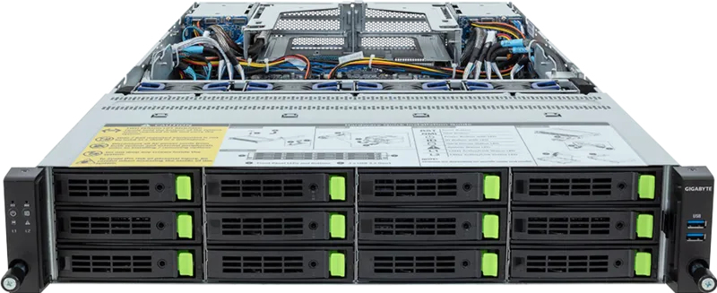 GIGABYTE R283-Z94-AAV1 LGA 6096 Rack (2U) Black, Steel – image 2