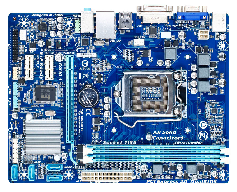 GIGABYTE GA-H61M-DS2 DVI