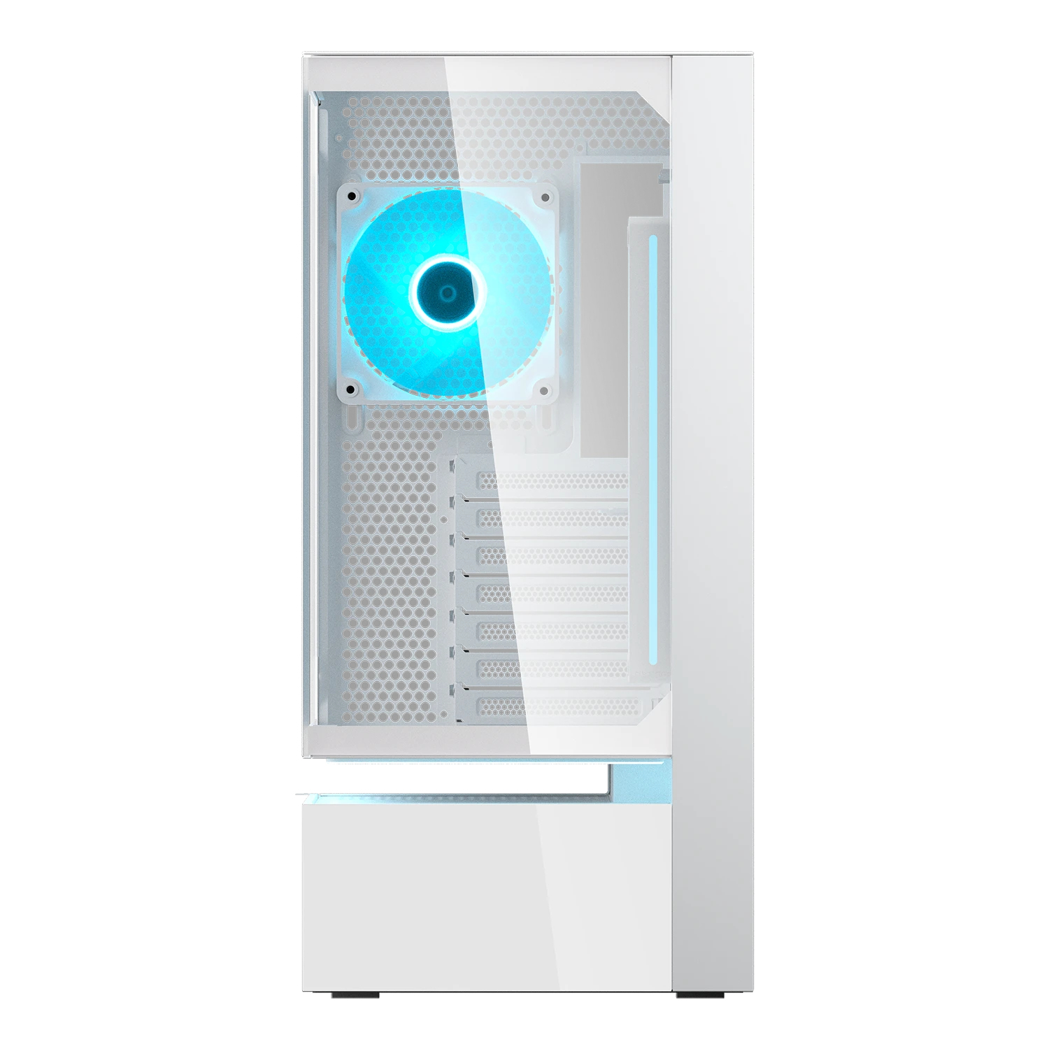 COUGAR Midi Tower Case, CFV235 Vision, ARGB, LCD Display, Glass, White – image 2