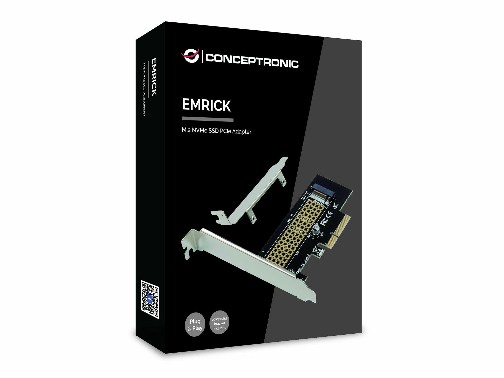 Conceptronic EMRICK M.2 NVMe SSD PCIe Adapter – image 4