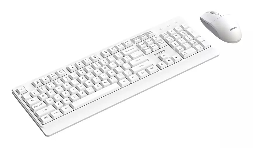Philips 3000 series SPT6347W/89 keyboard Mouse included Universal RF Wireless QWERTY English White – image 2