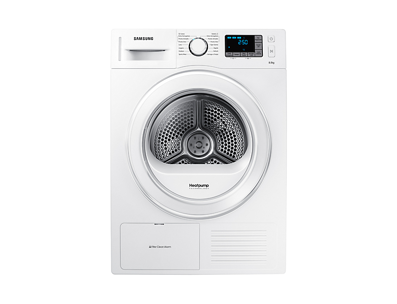 Samsung DV80F5E5HGW/ET tumble dryer Freestanding Front-load