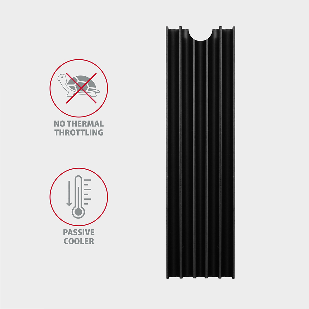 Axagon CLR-M2L10 Passive aluminum heatsink for all M.2 SSDs, size 2280, high – image 4