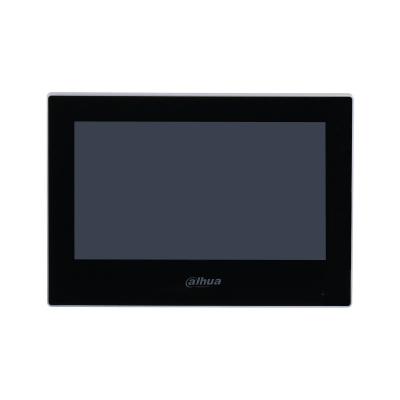 DHI-VTH2621G-P DAHUA VTH2621GP Monitor IP Touch de 7 Pulgadas/ Serie Lite/ Negro/ Poe Estándar/ 61 ES de Alarmas/ Uso Interior/ Modo No Molestar/ H265/ Soporta Hasta 4 Frentes de Calle y 4 Monitores Adicionales/ DHI-VTH2621G-P