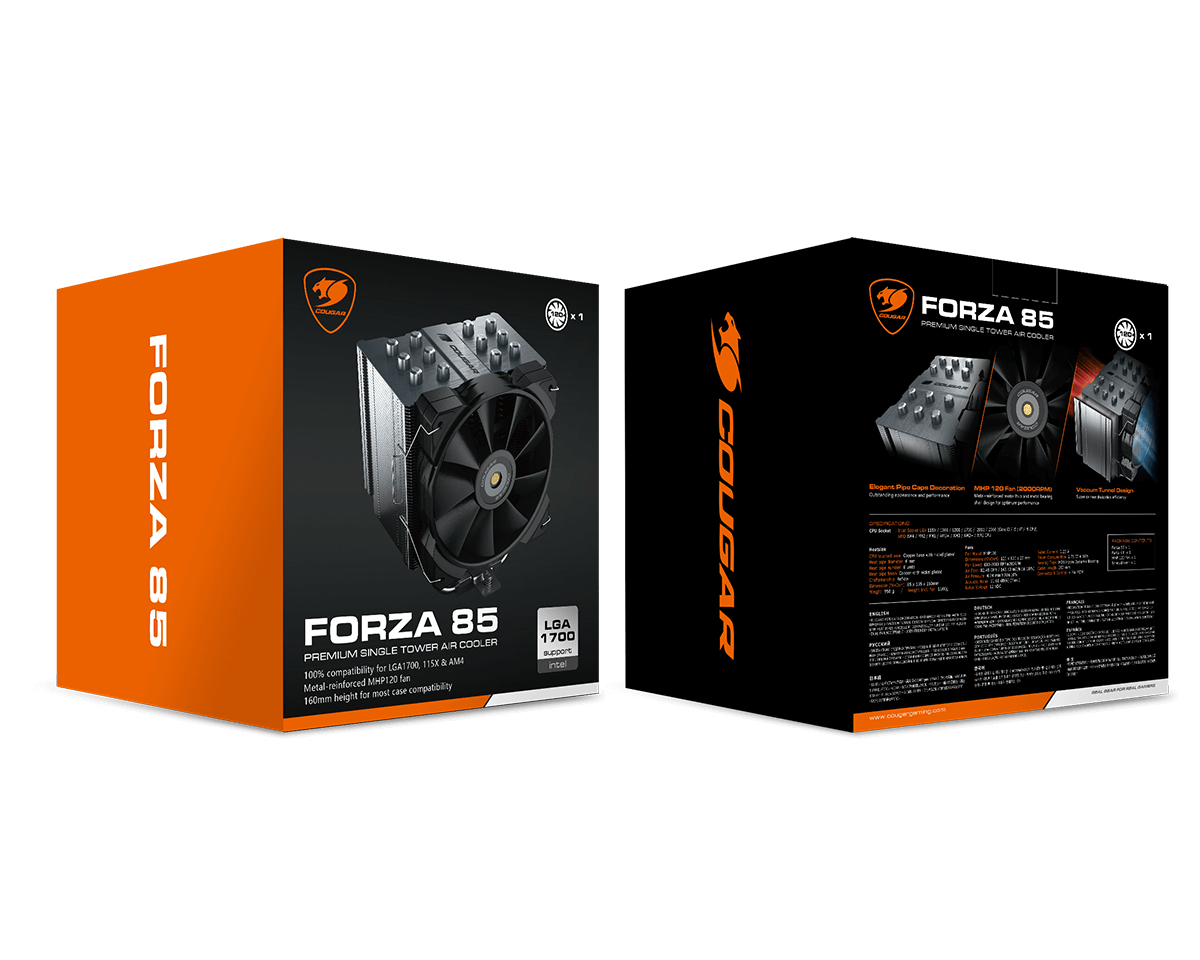 COUGAR CGR-FZA85 Processor Air cooler 12 cm Black image 6