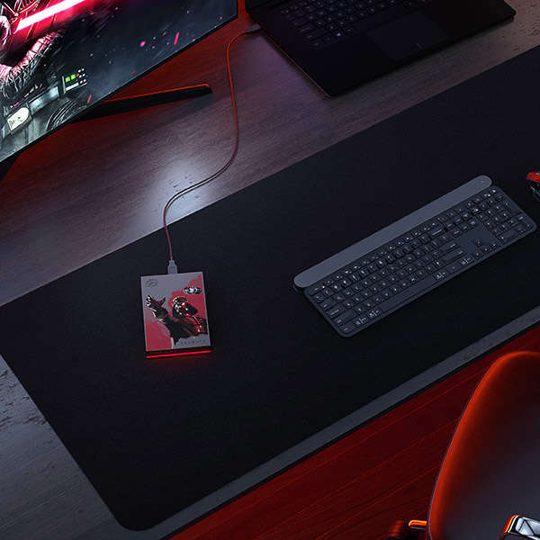 Seagate Game Drive Darth Vader™ Special Edition FireCuda external hard drive 2 TB 3.2 Gen 1 (3.1 Gen 1) Black, Red image 4