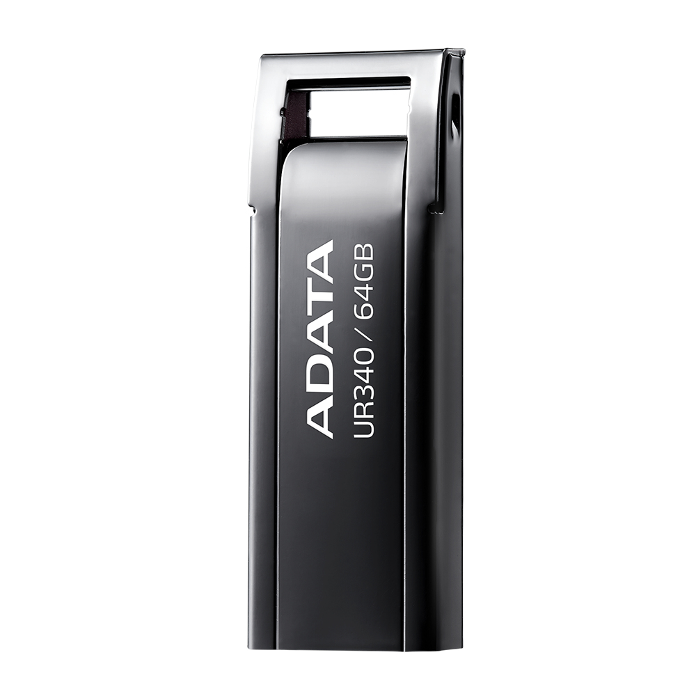 Memoria USB ADATA Royal UR340 - 64GB - USB 3.2 - Negro - AROY-UR340-64GBK