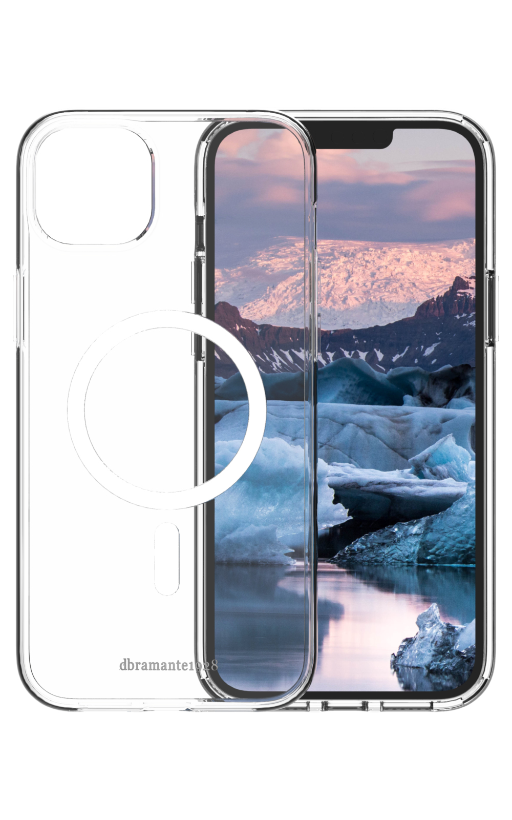 dbramante1928 Iceland Pro - Back cover for mobile phone - MagSafe compatibility - 100% recycled plastic - clear - for Apple iPhone 14 Plus