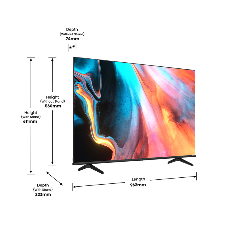 Hisense 43E77HQ Classe de diagonale 43 E77HQ Series TV LCD rétro éclairée par LED QLED Smart TV VIDAA 4K UHD (2160p) 3840 x 2160 HDR LED à éclairage direct, Quantum Dot noir — photo 7