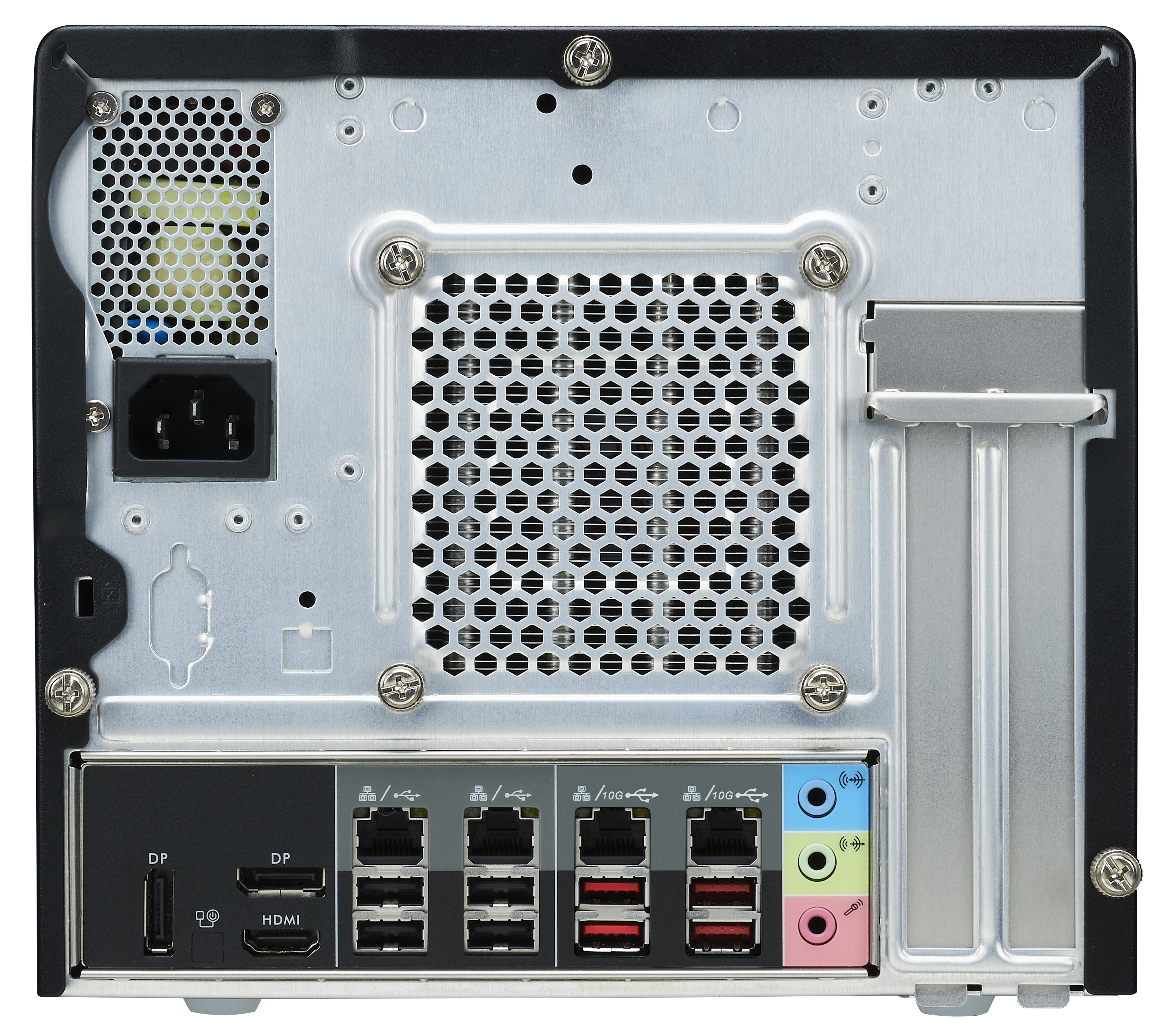 Shuttle XPC cube Barebone SW580R8 – S1200, Intel W580, vPRO, 4x LAN (2x 1Gb & 2x 2.5Gb), 4x 3.5″ HDD bays image 3