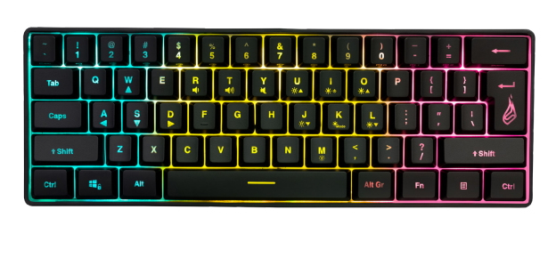SureFire KingPin X1 tastiera Gaming USB QWERTY Inglese US Nero