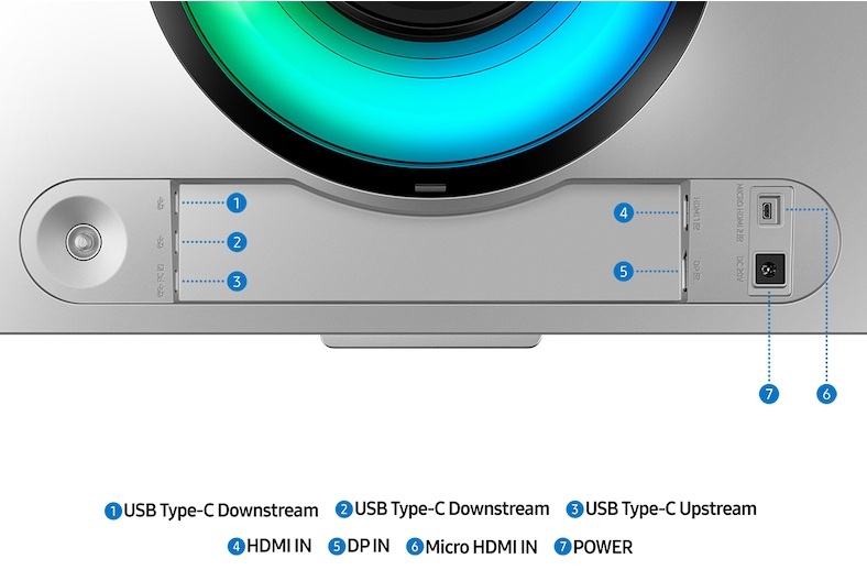 Samsung LS49DG956SNXGO computer monitor 124.5 cm (49″) 5120 x 1440 pixels Dual QHD OLED Silver image 7