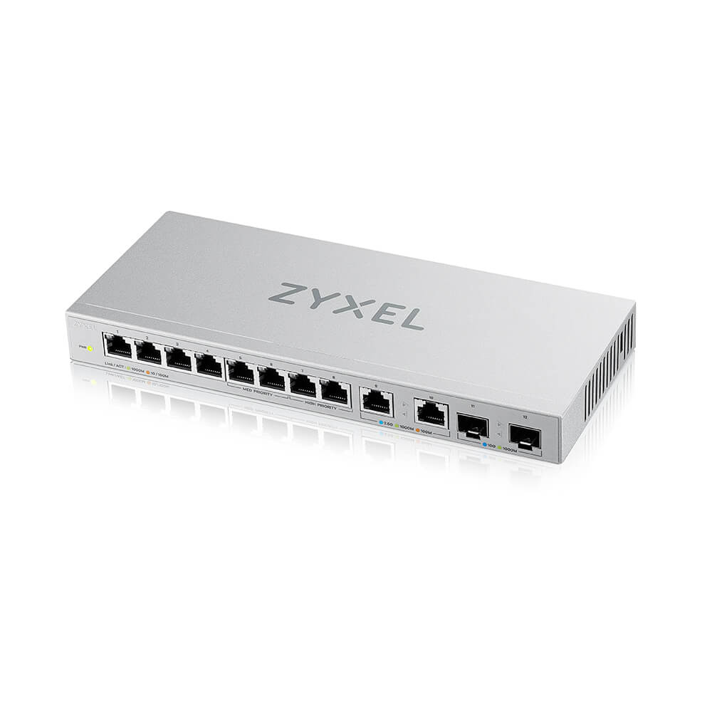 Zyxel XGS1010-12-ZZ0102F nätverksswitchar Ohanterad Gigabit Ethernet (10/100/1000) Grå