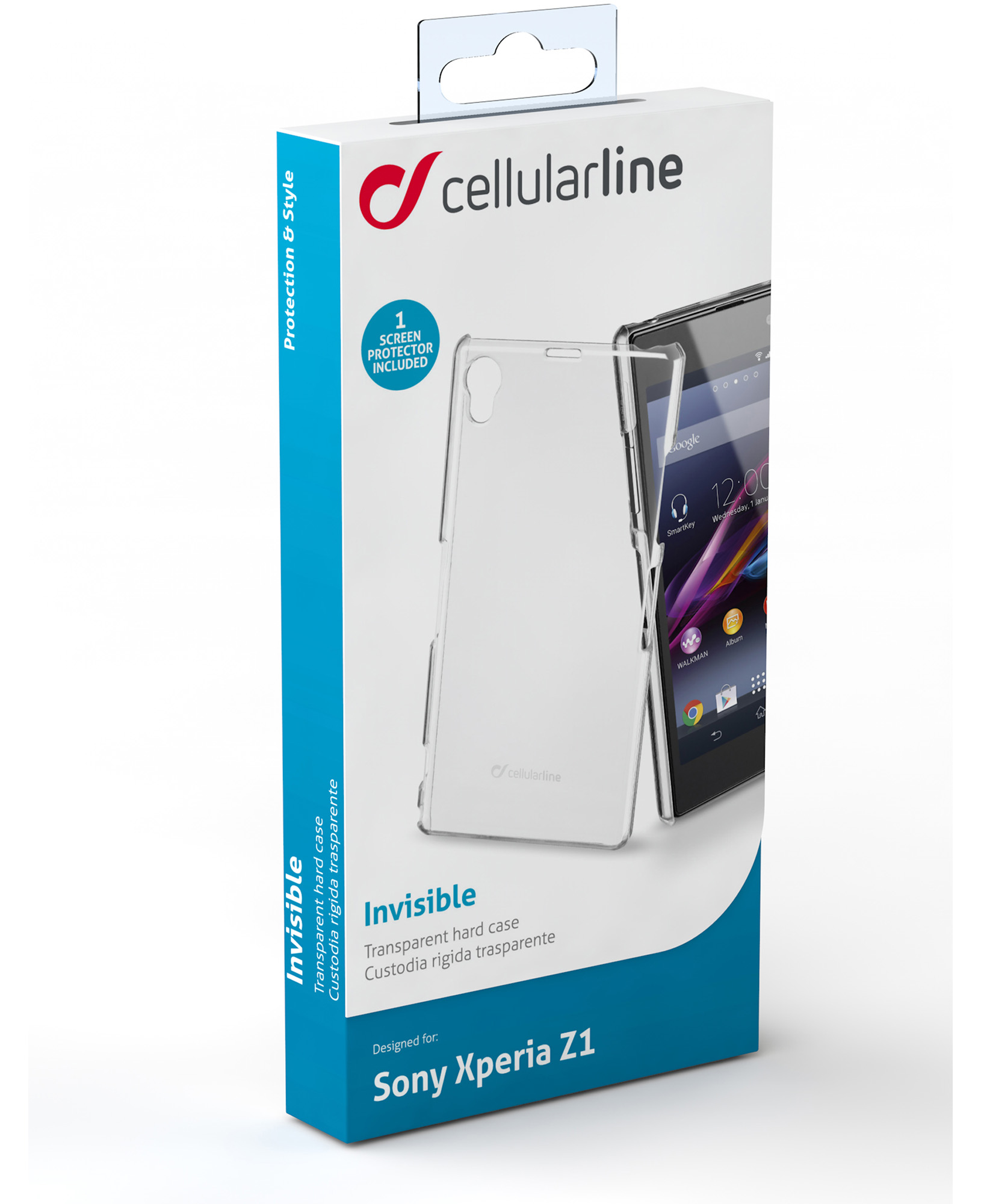 Cellularline Invisible Xperia Z1- Transparent – image 2