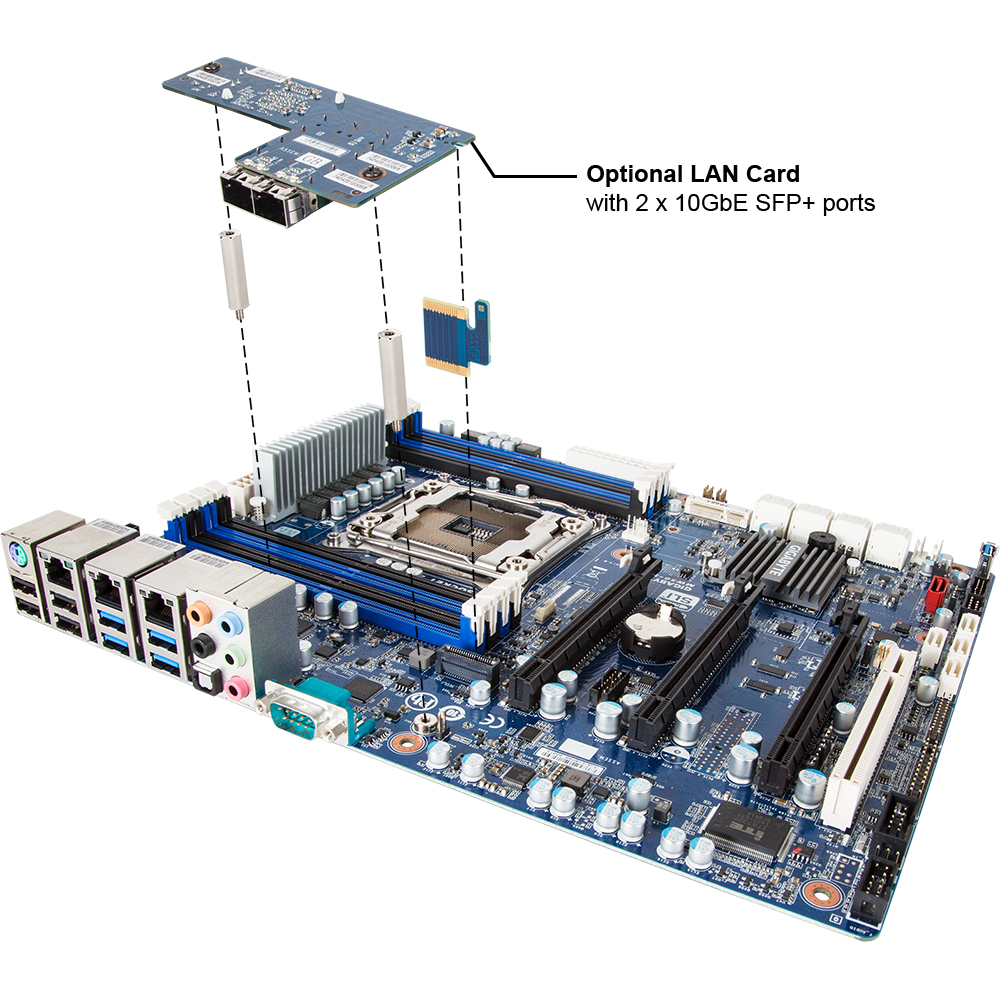 GIGABYTE MW50-SV0 motherboard Intel® C612 LGA 2011-v3 ATX – image 6