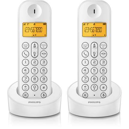 Philips B1402W/FR telephone DECT telephone Caller ID White