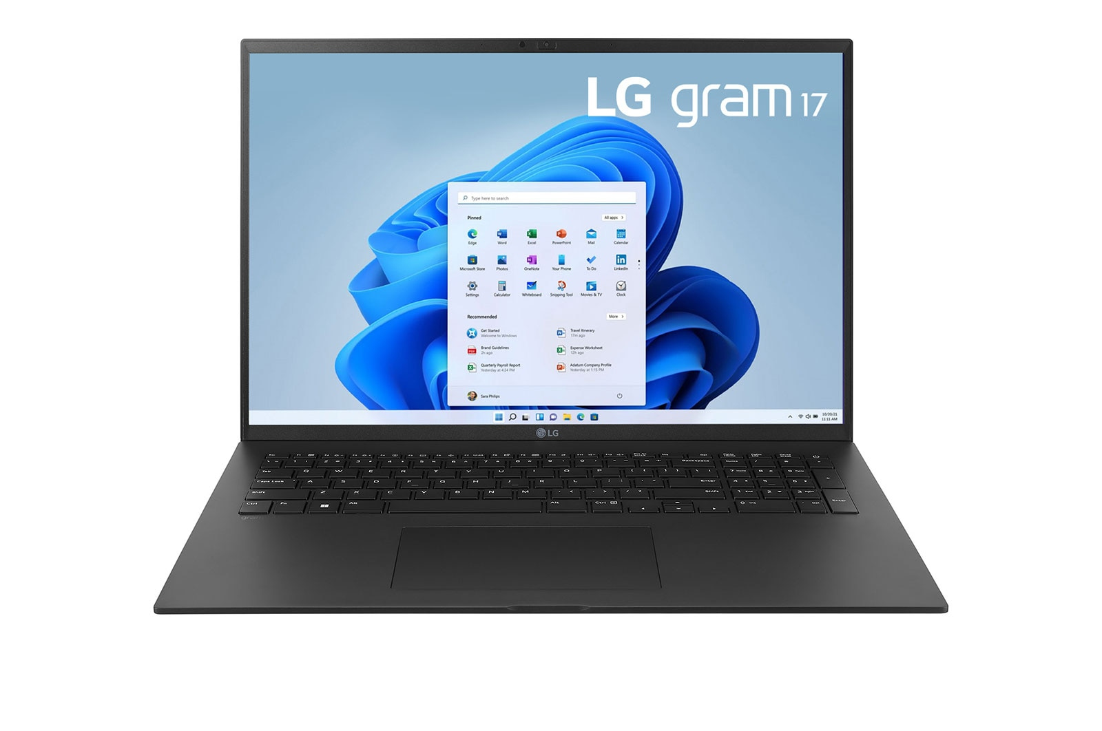 LG Gram 17Z90Q-G.AA55D laptop Intel® Core™ i5 i5-1240P 43.2 cm (17″) WQXGA 16 GB LPDDR5-SDRAM 512 GB SSD Wi-Fi 6E (802.11ax) Windows 11 Home Black