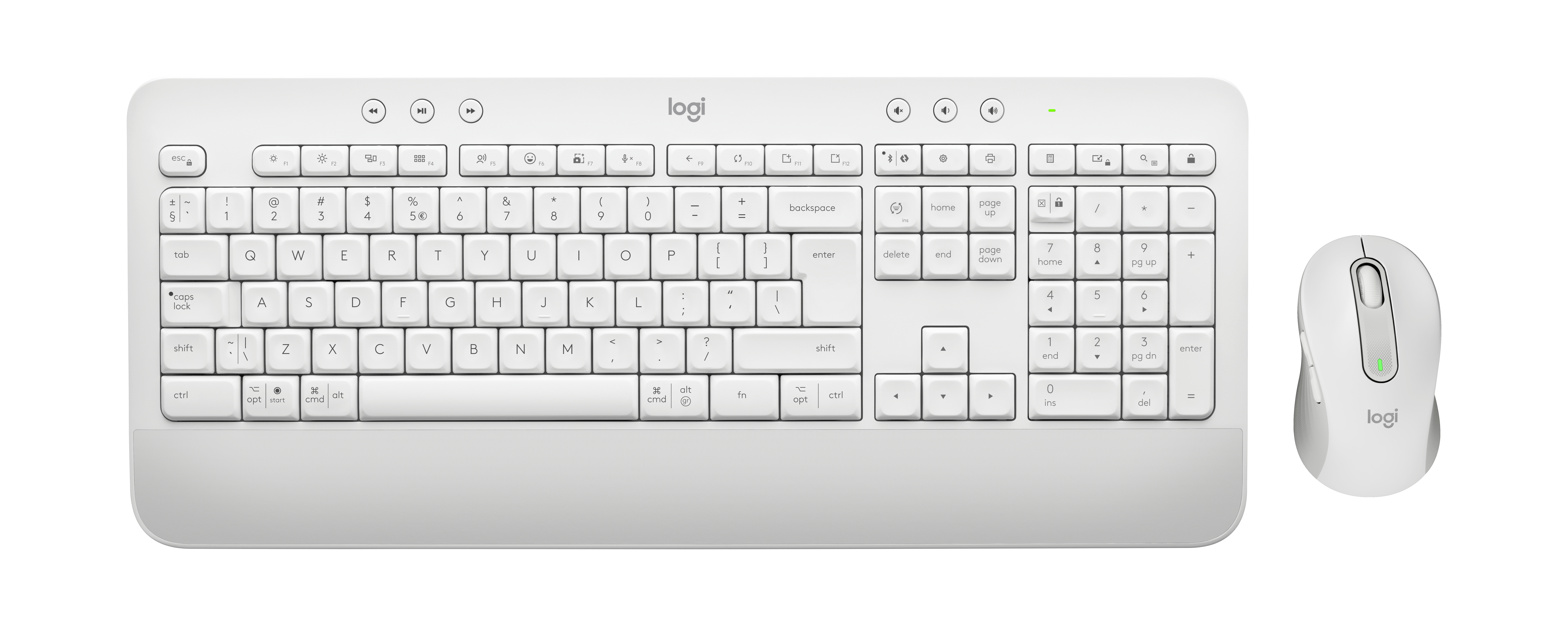 Logitech Signature For Business toetsenbord Inclusief muis RF-draadloos + Bluetooth QWERTY UK Wit | RedShell